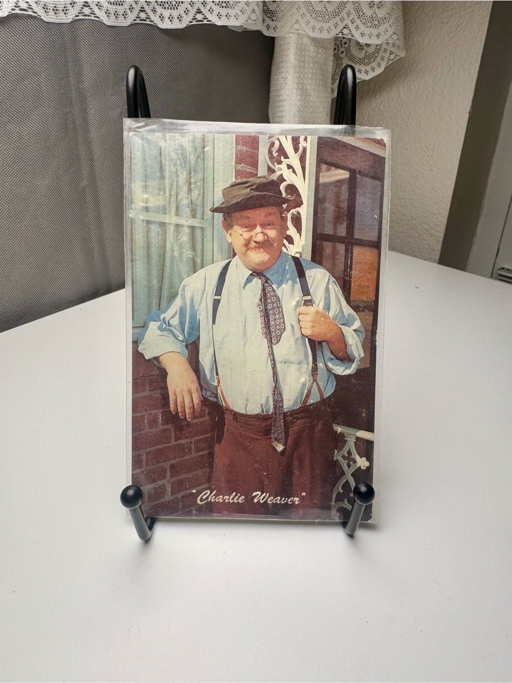 “Charlie Weaver” Dexter Postcard from 1950’s. 1950s ephemera.